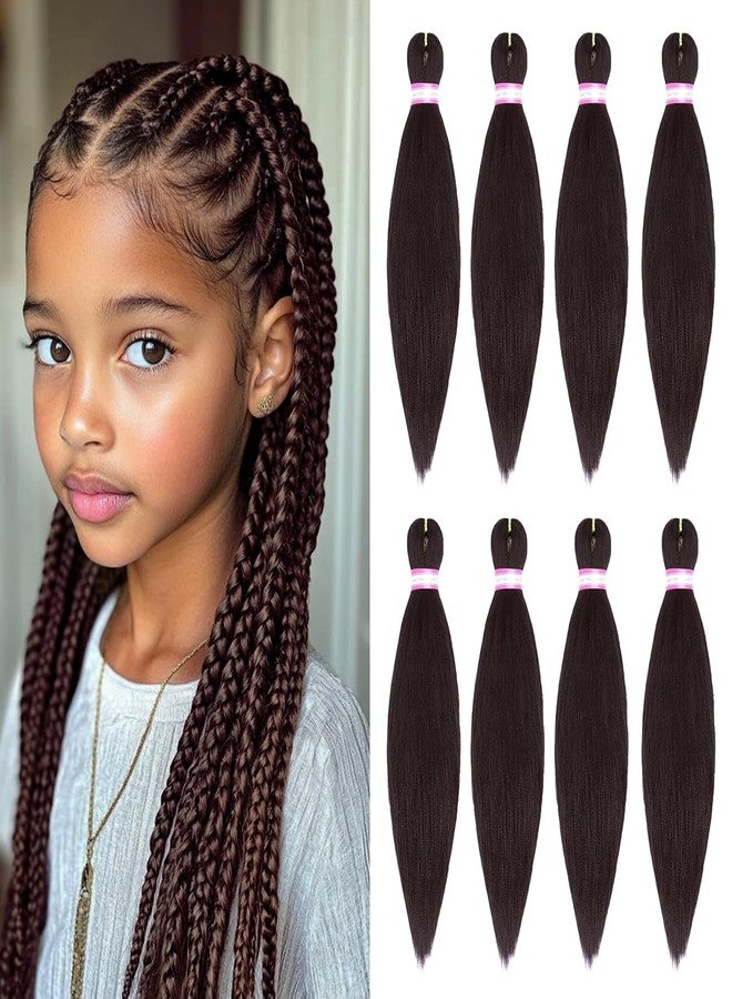 دورساني وصلات شعر مضفرة مسبقًا، لون بني ناعم ياكي، طول 12 بوصة، 8 عبوات، شعر للأطفال والنساء والفتيات، رقم 4 - Image 1